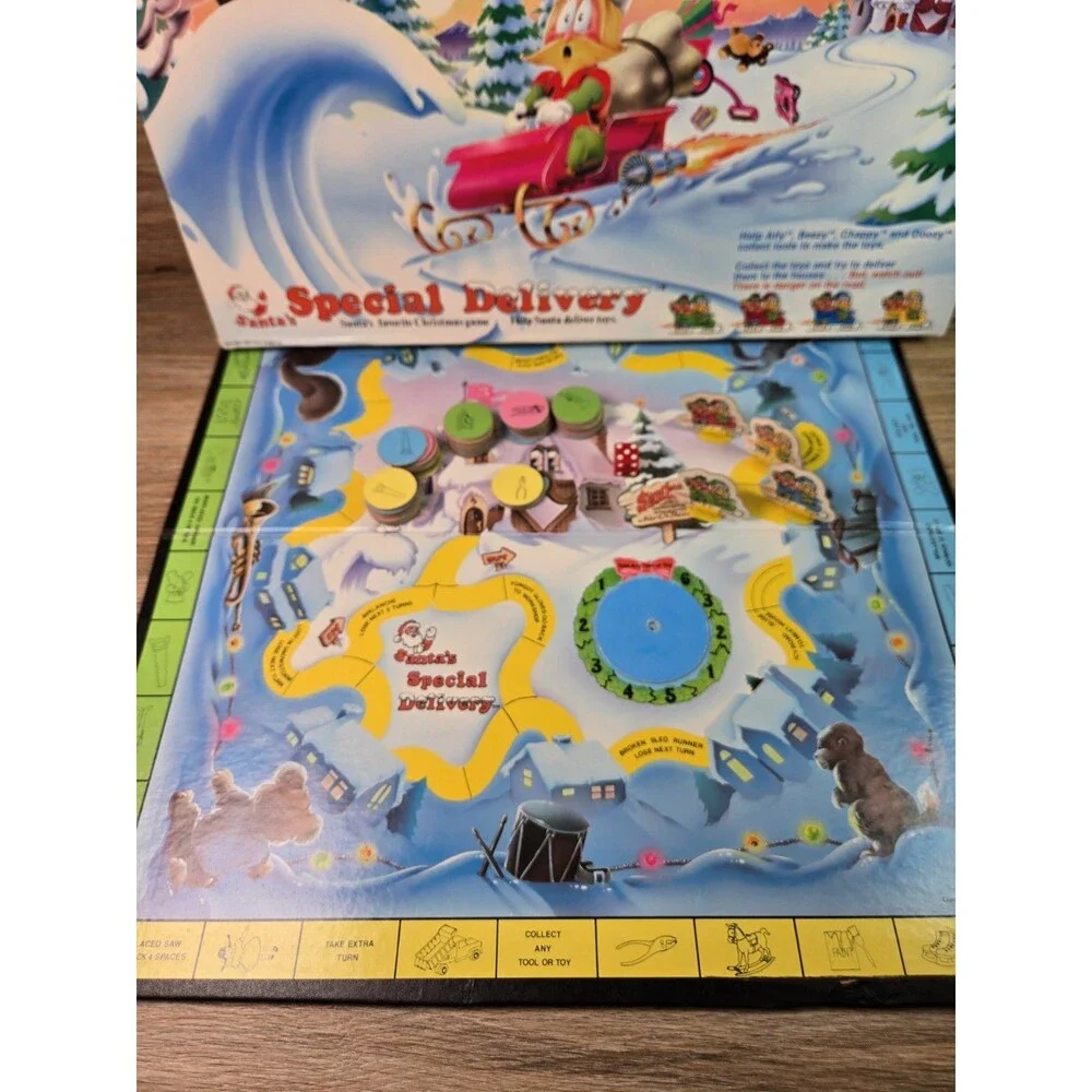 *RARE* Vintage 1983 Santa's Special Delivery Board Game True Image 99% Complete